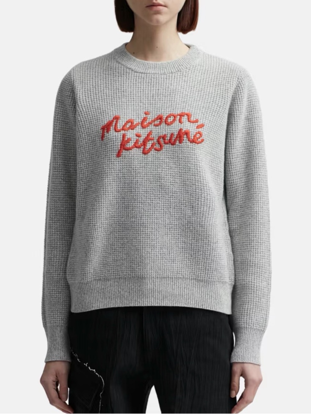 Maison Kitsuné Handwriting Comfort Jumper Grey